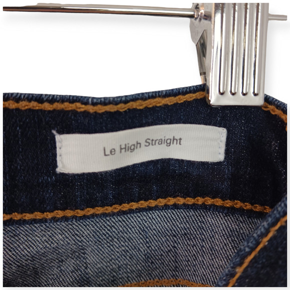 Frame Denim SZ 25 Le High Straight Wellington Jeans Zip Ankle - Picture 4 of 8